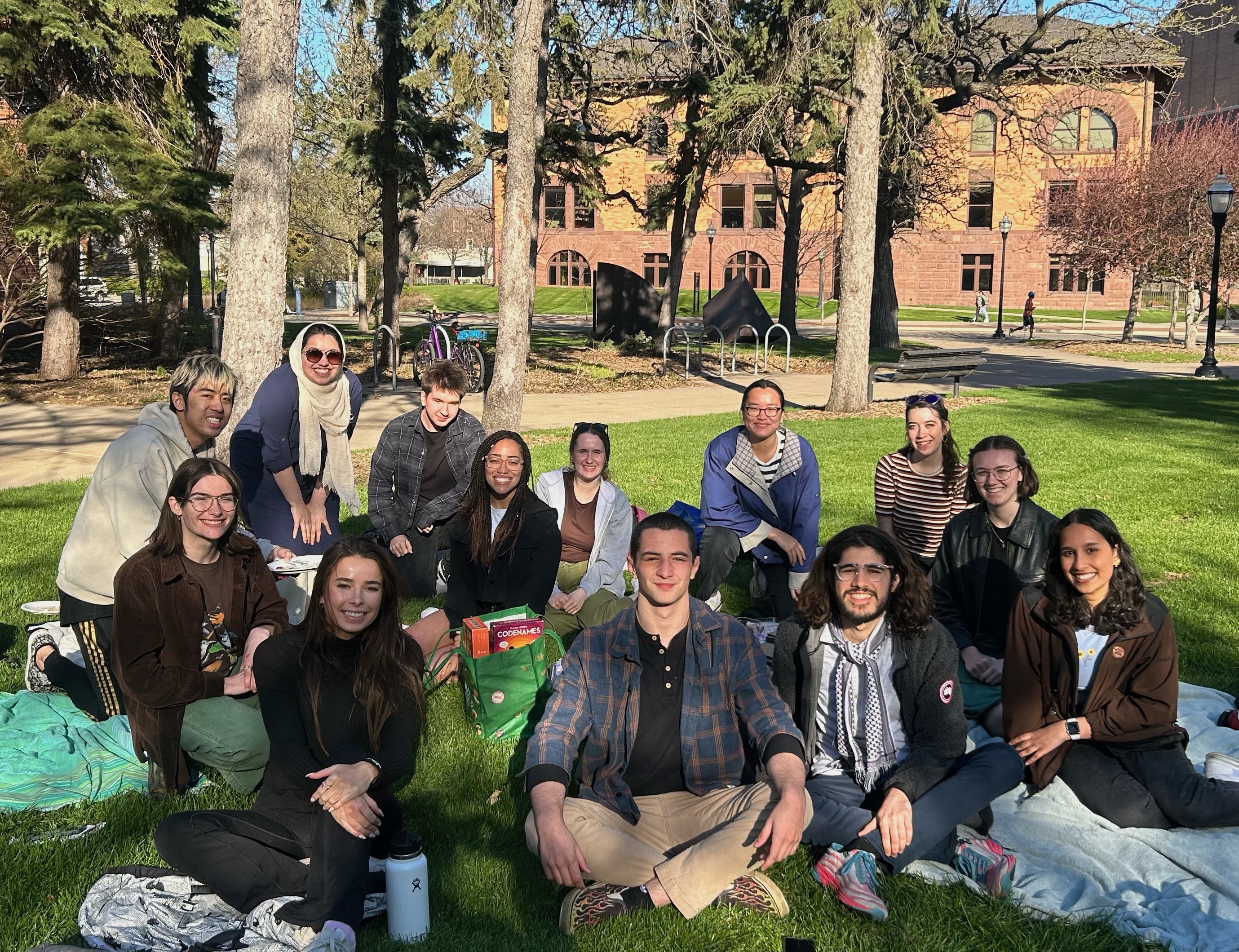 A group of Rad Lab volunteers and staff at our end of year picnic celebrating our class of 2023 seniors!